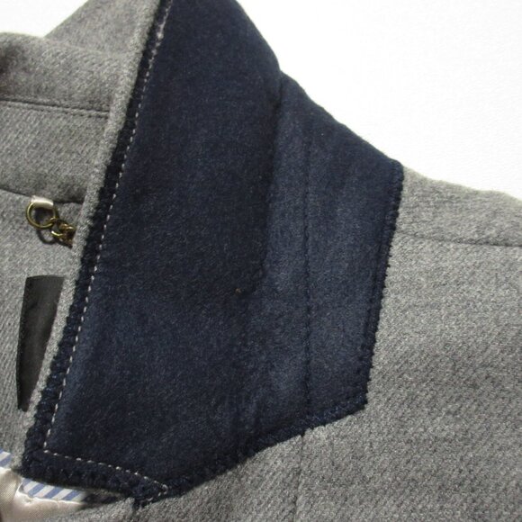 NWT J.Crew Petite Wrap Coat in Heather Gray Double-serge Wool 8P - Picture 4 of 8